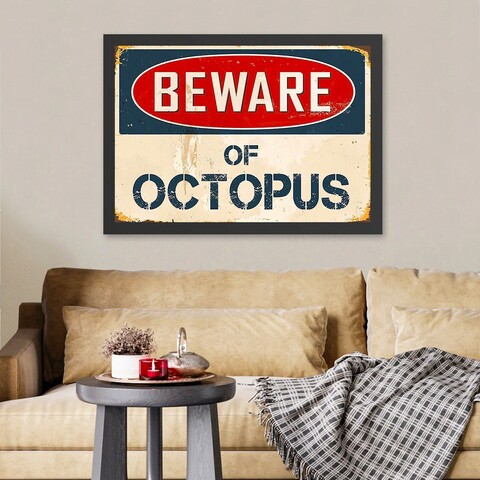 Tablou decorativ, Octupus (35 x 45), Polistiren, Multicolor