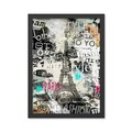 Tablou decorativ, Paris (35 x 45), Polistiren, Multicolor