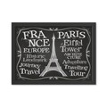 Tablou decorativ, Paris 2 (35 x 45), Polistiren, Alb/Negru