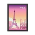 Tablou decorativ, Paris 3 (35 x 45), Polistiren, Multicolor
