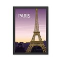 Tablou decorativ, Paris 6 (35 x 45), Polistiren, Multicolor