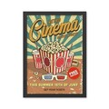 Tablou decorativ, Retro Cinema 6 (35 x 45), Polistiren, Multicolor