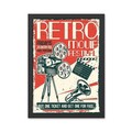 Tablou decorativ, Retro Movie (35 x 45), Polistiren, Multicolor