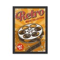 Tablou decorativ, Retro Movie Collection (35 x 45), Polistiren, Multicolor