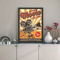 Tablou decorativ, Retro Movie Festival (35 x 45), Polistiren, Multicolor