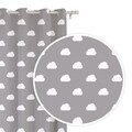 Draperie Chmurki, Fashion Goods, 140x250, poliester, gri/alb