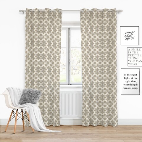 Draperie Clover Bez, Fashion Goods, 140x250, poliester, bej/alb