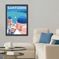 Tablou decorativ, Santorini (35 x 45), Polistiren, Multicolor