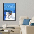 Tablou decorativ, Santorini 3 (35 x 45), Polistiren, Multicolor