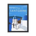 Tablou decorativ, Santorini 3 (35 x 45), Polistiren, Multicolor