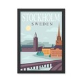Tablou decorativ, Stockholm (35 x 45), Polistiren, Multicolor