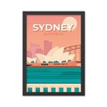Tablou decorativ, Sydney (35 x 45), Polistiren, Multicolor