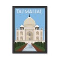 Tablou decorativ, Taj Mahal (35 x 45), Polistiren, Multicolor