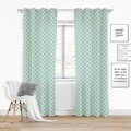 Draperie Clover Morska, Fashion Goods, 140x250, poliester, verde/alb