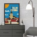 Tablou decorativ, Tallin (35 x 45), Polistiren, Multicolor