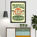Tablou decorativ, Tropical Bar (35 x 45), Polistiren, Multicolor