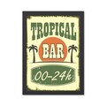 Tablou decorativ, Tropical Bar (35 x 45), Polistiren, Multicolor