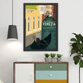 Tablou decorativ, Venezia (35 x 45), Polistiren, Multicolor