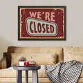 Tablou decorativ, We're Closed (35 x 45), Polistiren, Multicolor