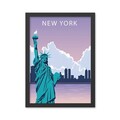 Tablou decorativ, New York 2 (40 x 55), MDF , Polistiren, Multicolor