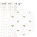 Draperie Hearts Bialy, Fashion Goods, 140x250, poliester, alb