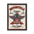 Tablou decorativ, Motorcycle Gangs (55 x 75), MDF , Polistiren, Multicolor
