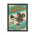 Tablou decorativ, Retro Cinema 2 (55 x 75), MDF , Polistiren, Multicolor