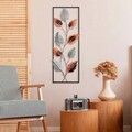 Decoratiune de perete, Fagus, Metal, Dimensiune: 32 x 90 cm, Multicolor