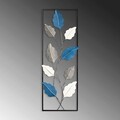 Decoratiune de perete, Fagus 2, Metal, Dimensiune: 32 x 90 cm, Multicolor