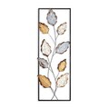 Decoratiune de perete, Fagus 3, Metal, Dimensiune: 32 x 90 cm, Multicolor