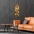 Decoratiune de perete, Catalpa, Metal, Dimensiune: 32 x 90 cm, Multicolor