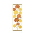 Decoratiune de perete, Catalpa, Metal, Dimensiune: 32 x 90 cm, Multicolor