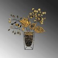 Decoratiune de perete, Flowers in Pots, Metal, Dimensiune: 47 x 55 cm, Multicolor