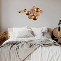Decoratiune de perete, Aurora 3, Metal, Dimensiune: 45 x 82 cm, Cupru