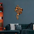 Decoratiune de perete, Aurora 3, Metal, Dimensiune: 45 x 82 cm, Cupru