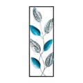 Decoratiune de perete, Leaf 2, Metal, Dimensiune: 32 x 90 cm, Multicolor