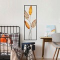 Decoratiune de perete, Timeyi 2, Metal, Dimensiune: 32 x 90 cm, Multicolor
