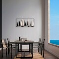 Decoratiune de perete, Yelkenli, Metal, Dimensiune: 40 x 91 x 5 cm, Multicolor