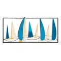Decoratiune de perete, Yelkenli 2, Metal, 90 x 40 cm, Multicolor