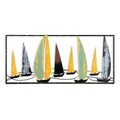 Decoratiune de perete, Yelkenli 3, Metal, 90 x 40 cm, Multicolor