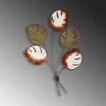 Decoratiune de perete, Monstera v2, Metal, Dimensiune: 67 x 100 cm, Multicolor