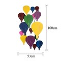 Decoratiune de perete, Kapadokya, Metal, Dimensiune: 53 x 100 x 7 cm, Multicolor