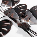 Decoratiune de perete, Monstera, Metal, Dimensiune: 68 x 98 cm, Multicolor