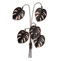 Decoratiune de perete, Monstera, Metal, Dimensiune: 68 x 98 cm, Multicolor