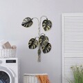 Decoratiune de perete, Monstera, Metal, Dimensiune: 68 x 98 cm, Multicolor