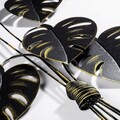 Decoratiune de perete, Monstera, Metal, Dimensiune: 68 x 98 cm, Multicolor