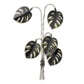Decoratiune de perete, Monstera, Metal, Dimensiune: 68 x 98 cm, Multicolor