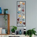 Decoratiune de perete, Platane, Metal, Dimensiune: 32 x 90 cm, Multicolor
