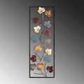 Decoratiune de perete, Platane, Metal, Dimensiune: 32 x 90 cm, Multicolor