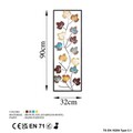 Decoratiune de perete, Platane, Metal, Dimensiune: 32 x 90 cm, Multicolor